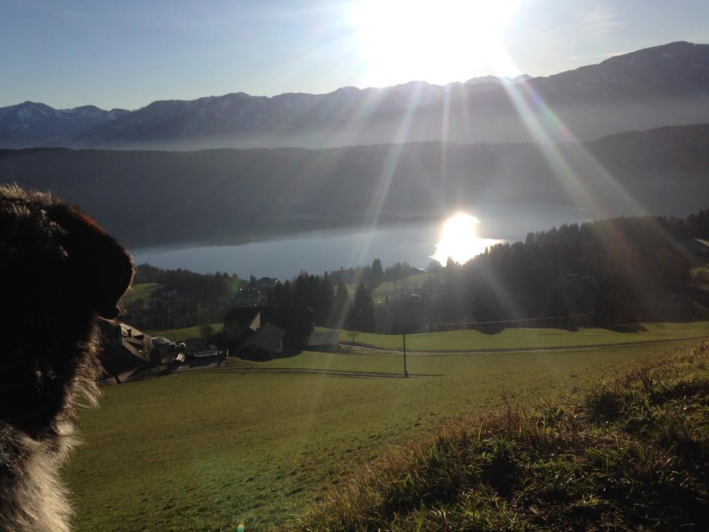 Ruhige Wohnung Mit Schoenem Eigengarten In Seeboden Am Millstaettersee Bagian luar foto