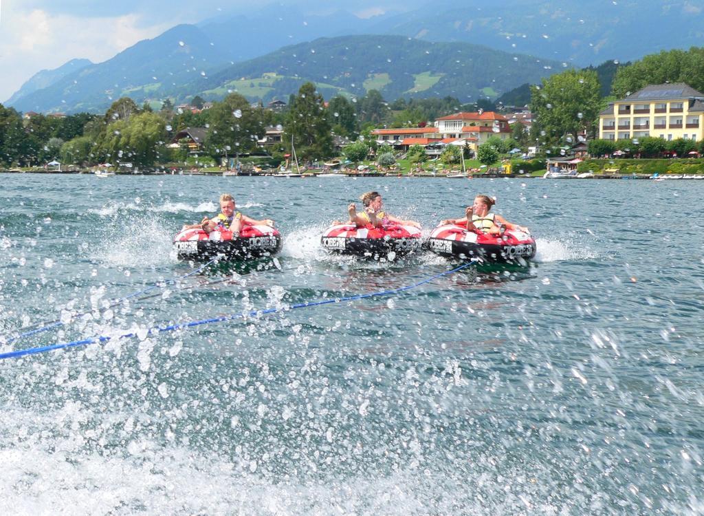 Ruhige Wohnung Mit Schoenem Eigengarten In Seeboden Am Millstaettersee Bagian luar foto